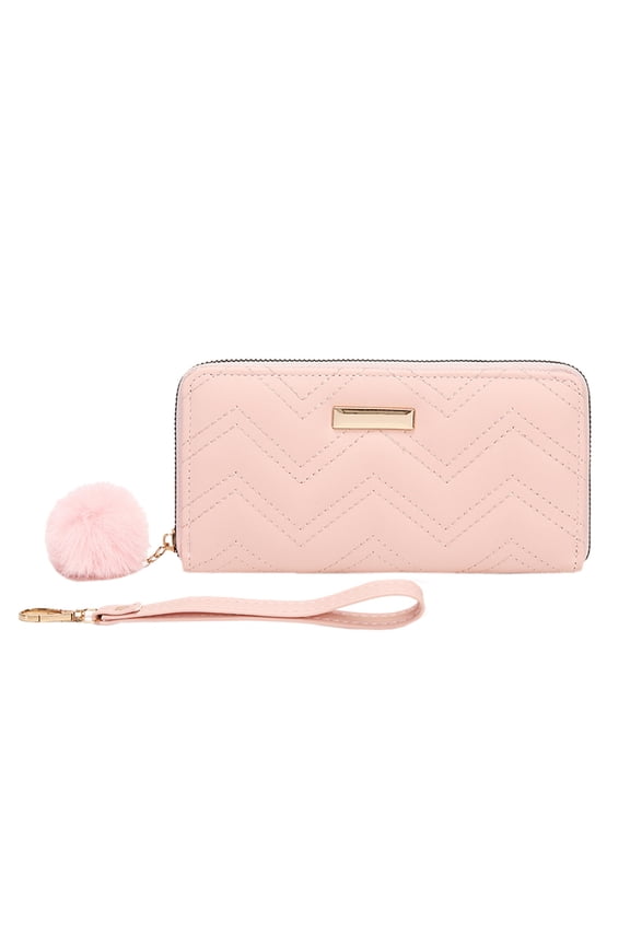 Fashionable Women's Zipper Clutch Purse with Multiple Card Slots and Phone Pocket for Secure Daily Use
