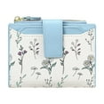 thumbnail image 1 of Kcolen Floral Zippered Wallet for Women Compact Card Holder Purse With Multiple Slots Secure Travel, 1 of 4