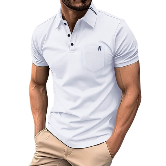Kcolen Golf Polos for Men Tall Men's Short Sleeve Shirt for Summer Casual Comfort and Stylish Holiday Wear Summer Casual Outdoor Basic