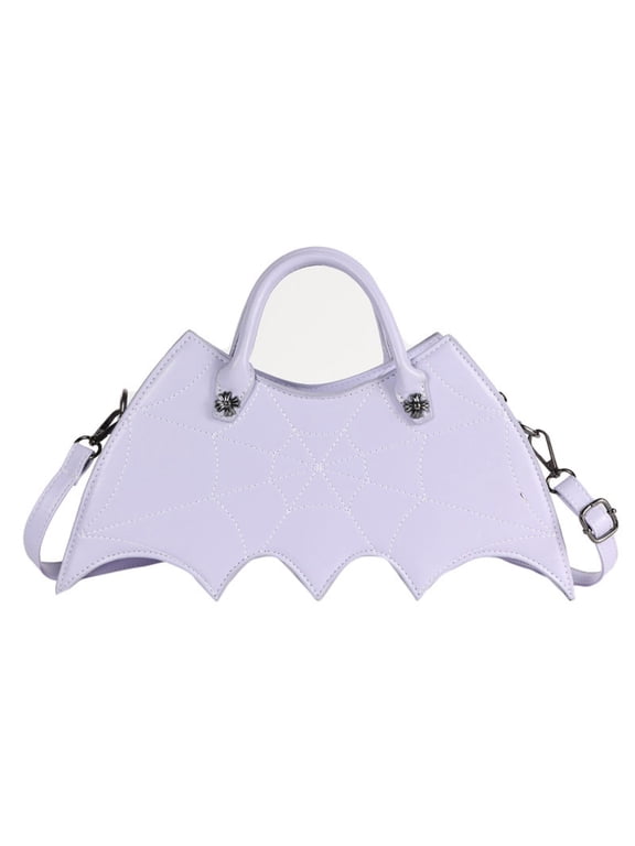 Halloween Bat Bag Crossbody Shoulder Bag, Chain Purse Gothic Casual Handbag With Wing Design Storage Pocket, Commuting Fashion Halloween Gifts