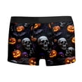 thumbnail image 1 of Kcolen Halloween Gifts Halloween Underwear Mens Halloween Printed Mid‑Rise Boxer Briefs Soft Stretchy Breathable Holiday Underpants, 1 of 3