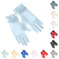 thumbnail image 1 of Kcolen Halloween Gloves for Women, Solid Elegant Satin Gloves Halloween Accessories Dress Gloves for Festival Weddings Party Halloween Gifts, 1 of 4