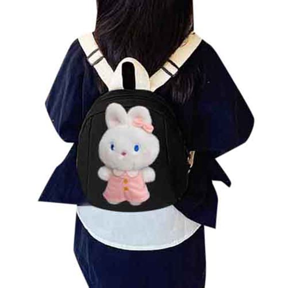 Kcolen Hiking Backpack Adorable Cartoon Bunny Backpack Lightweight School Bookbag for Daily Use and Outdoor Travel