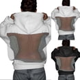 thumbnail image 1 of Kcolen Hoodies for Women Oversized Long Sleeve Pullover Rhinestone Mesh Cutout Back Casual Streetwear Hooded Sweatshirt, 1 of 5