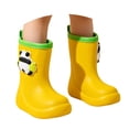 thumbnail image 1 of Kcolen Kids Cute Panda Rain Boots 3D Charm Waterproof Non- Outdoor Rain Shoes for Toddler Boys Girls, All Season Ages 2-11 Yellow, 1 of 7