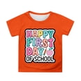 thumbnail image 1 of Kcolen Kids Girls Preschool Back To School Tee, Cute Letter Print Short Sleeve Preppy First Day of School T-Shirt Casual School Outfit Top, 1 of 5