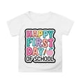 thumbnail image 1 of Kcolen Kids Girls Preschool Back To School Tee, Cute Letter Print Short Sleeve Preppy First Day of School T-Shirt Casual School Outfit Top, 1 of 5