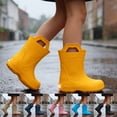 thumbnail image 1 of Kcolen Kids LED Light Rain Boots with Carry Handle Waterproof Non- Outdoor Rain Shoes for Toddler Boys Girls, Four Season Daily Wear Ages 2-11 Black, 1 of 6