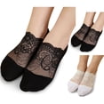 thumbnail image 1 of Kcolen Low Cut Ankle Socks for Women Elegant Pearl Lace Ballet Slipper for Women Breathable Low Cut Non Transparent Footwear, 1 of 8