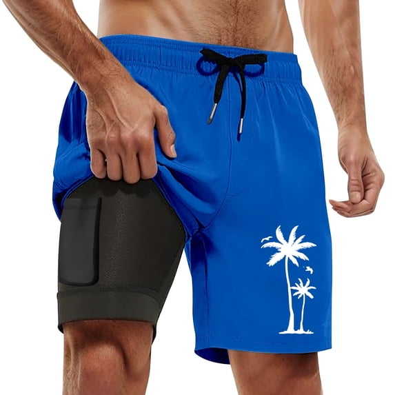 Kcolen Men Swim Trunks 5 Inch Drawstring Mens Bathing Suits Loose Mens Bathing Suit 9 Inch Inseam Mens Swim Trunks Summer Beach Fashion Men Swim Brief