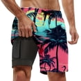 thumbnail image 1 of Kcolen Men Swim Trunks 5 Inch Gradient Short Pants Loose Mens Swimwear Swim Trunks Men Summer Beach Loose Fit Men Swim Brief, 1 of 4