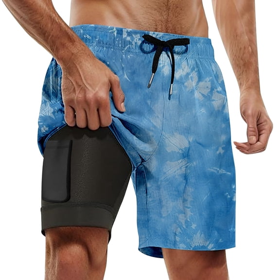 Kcolen Men Swim Trunks 7 Inch Drawstring Beach Shorts Loose Rash Guard Shorts for Men Men Swim Trunks Beach Summer Oversized Bathing Suit Beach Board Shorts