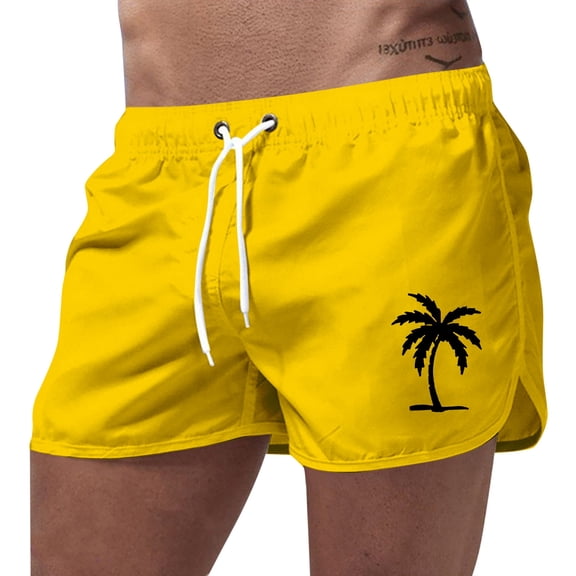 Kcolen Men Swim Trunks Elastic Waist Short Pants Light Upf Mens Swimsuit Men Swim Trunks Beach Summer Athletic Fit Swimming Shorts for Men