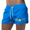 thumbnail image 1 of Kcolen Men Swim Trunks Soild Color Stretch Boy Swim Shorts Light Bathing Suit Mens Swim Trunks Summer Beach Oversized Men Swim Brief, 1 of 4