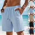 thumbnail image 1 of Kcolen Men's Casual Shorts, Elastic Waist Athletic Shorts, Drawstring Lightweight Summer Beach Shorts with Pockets, 1 of 10