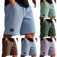 thumbnail image 1 of Kcolen Men's Casual Shorts, Elastic Waist Athletic Shorts, Drawstring Lightweight Summer Beach Shorts with Pockets, 1 of 7