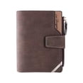thumbnail image 1 of Kcolen Men's Functional Vertical Zipper Buckle Wallet Compact Secure RFID Blocking Card Holder Billfold Organizer, 1 of 4