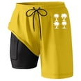 thumbnail image 1 of Kcolen Men's Swim Trunks 5 Inch,2 in 1 Board Shorts Swimsuit Quick Dry Beach Shorts with Pockets Compression Liner Bathing Suits, 1 of 5