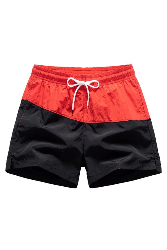 Men's Swim Trunks 7 Inch Inseam Drawstring Beach Shorts Light Rash Guard Shorts for Men Men's Swim Trunks Beach Summer Athletic Fit Swimwear