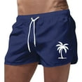thumbnail image 1 of Kcolen Men's Swim Trunks High Elastic Waist Board Shorts Light Upf Bathing Suit Mens Swim Trunks Summer Beach Athletic Fit Bathing Suit Beach Board Shorts, 1 of 4