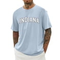 thumbnail image 1 of Kcolen Men's T-Shirt Casual Crew Neck Solid Color Sports Tee Comfort Soft Tops Fashion Clothes for Mens,Light Blue, 1 of 4