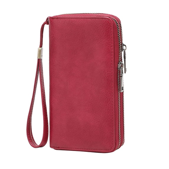 Kcolen Men's and Women's Slim RFID Blocking Vertical Leather Wallet with Loose for Secure Daily Use