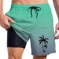 thumbnail image 1 of Kcolen Mens 5 Inch Swim Trunks Elastic Waist Drawstring Men's Board Shorts Stretchy Upf Mens Swimwear Men's Swim Trunks Beach Summer Loose Fit Swimming Shorts for Men, 1 of 4