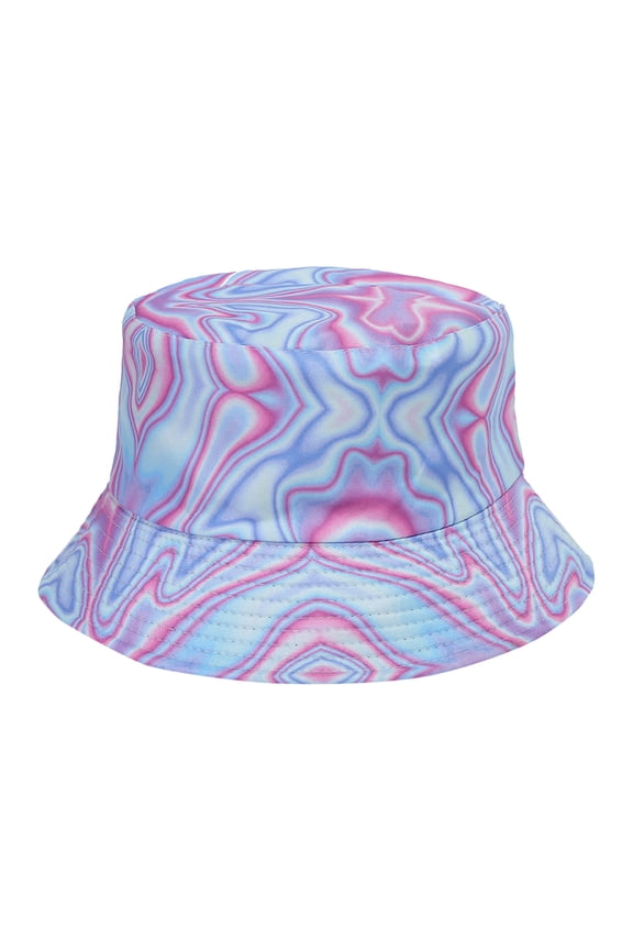 Mens Bucket Hat Reversible Tie Dye Fisherman Bucket Hat for Men Women Summer Outdoor Sun Travel Visor Cap