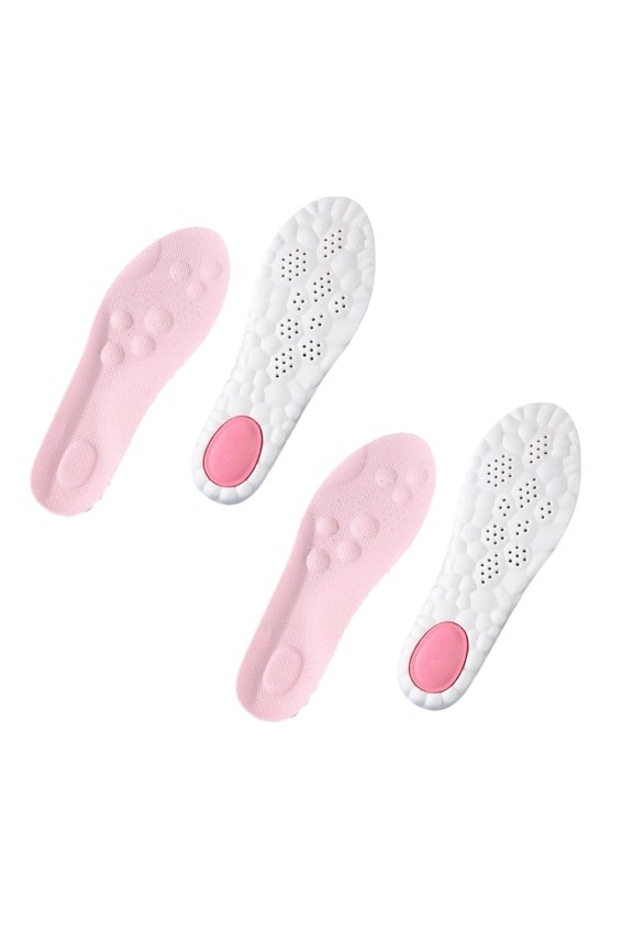 Mens Insoles, 4D Cloud Insoles for Men Women, Memory Foam Cloud Insoles, Trim to Fit Arch Support for Foot, Comfort Breathable Shoe Inserts 2 Pairs