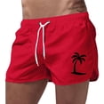 thumbnail image 1 of Kcolen Mens Swim Trunks 5 Inch 3 Pack Elastic Waist Mens Bathing Suits Comfy Swimming Trunks Swim Trunks Men Summer Beach Athletic Fit Men Swim Brief, 1 of 4