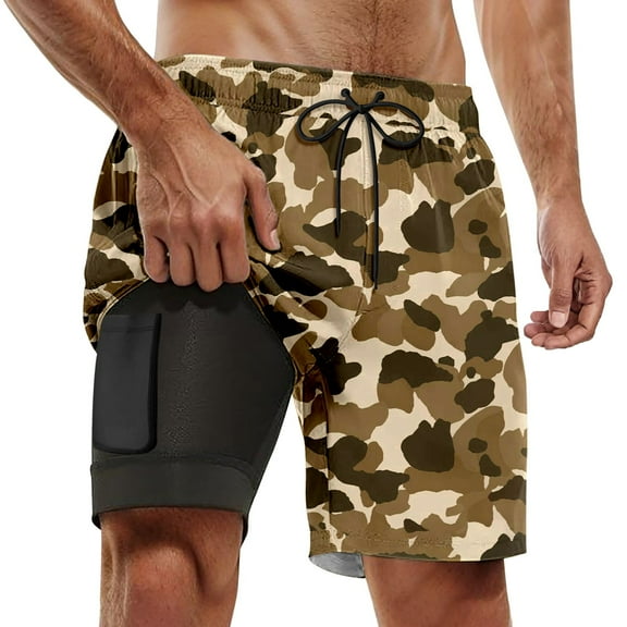 Kcolen Mens Swim Trunks 5 Inch Elastic Waist Stretch Boy Swim Shorts Stretchy Upf Mens Swimsuit Men Swim Trunks Beach Summer Comfy Men Swim Brief