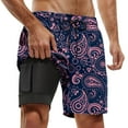 thumbnail image 1 of Kcolen Mens Swim Trunks 7 Inch Drawstring Beach Shorts Light Upf Rash Guard Shorts for Men Mens Swim Trunks Beach Summer Oversized Bathing Suit Beach Board Shorts, 1 of 4