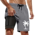 thumbnail image 1 of Kcolen Mens Swim Trunks 7 Inch Drawstring Board Shorts Men's Comfy Mens Swimsuit Compression Liner Summer Beach Men Swim Brief, 1 of 4