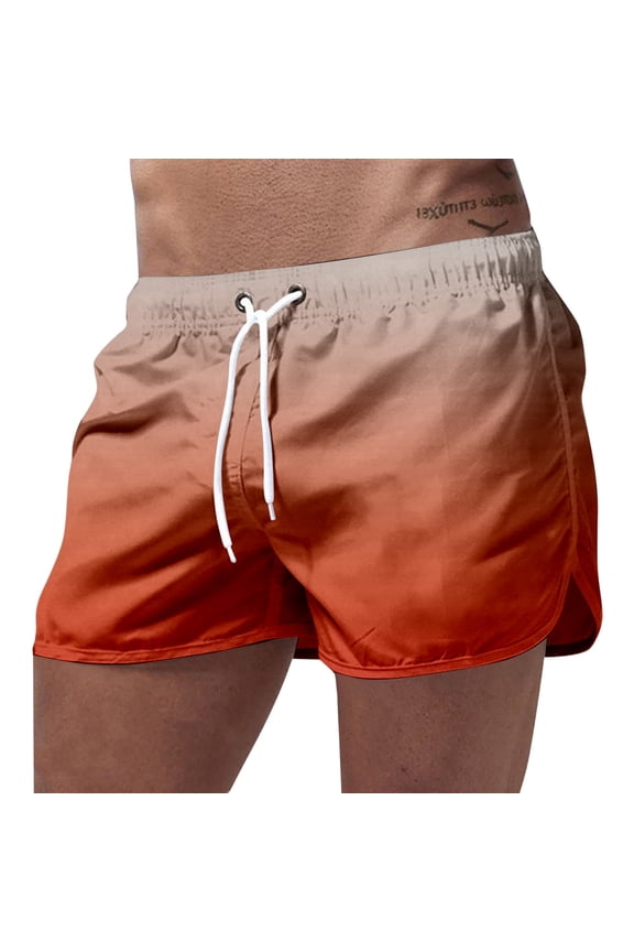 Mens Swim Trunks 7 Inch High Stretch Swim Shorts Men Loose Funny Mens Swim Trunks Summer Beach Swimwear
