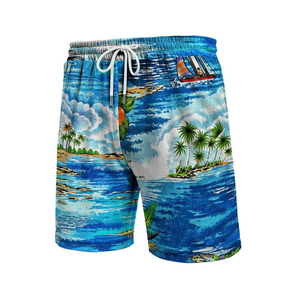 Kcolen Mens Swim Trunks 7 Inch Inseam Gradient Beach Board Shorts Lightweight Swimming Trunks Swim Trunks Men Beach Summer Athletic Fit Swimwear