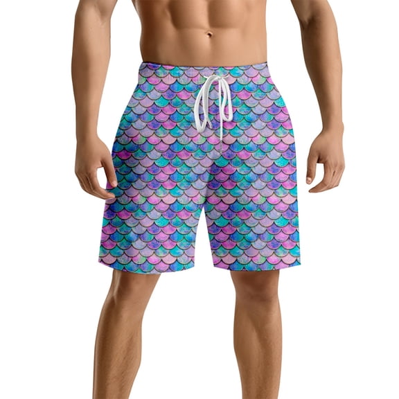 Kcolen Mens Swim Trunks 7 Inch Inseam High Elastic Waist Men Swim Shorts Light Upf Swimming Trunks Men's Swim Trunks Summer Beach Fashion Bathing Suit Beach Board Shorts