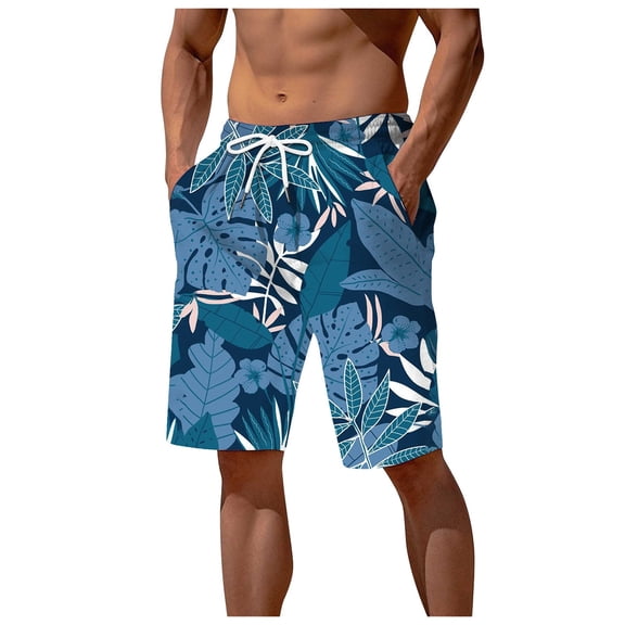 Kcolen Mens Swim Trunks 8 Inch Gradient Mens Swim Shorts Loose Swimming Trunks Mens Swim Trunks Summer Beach Loose Fit Swimming Shorts for Men