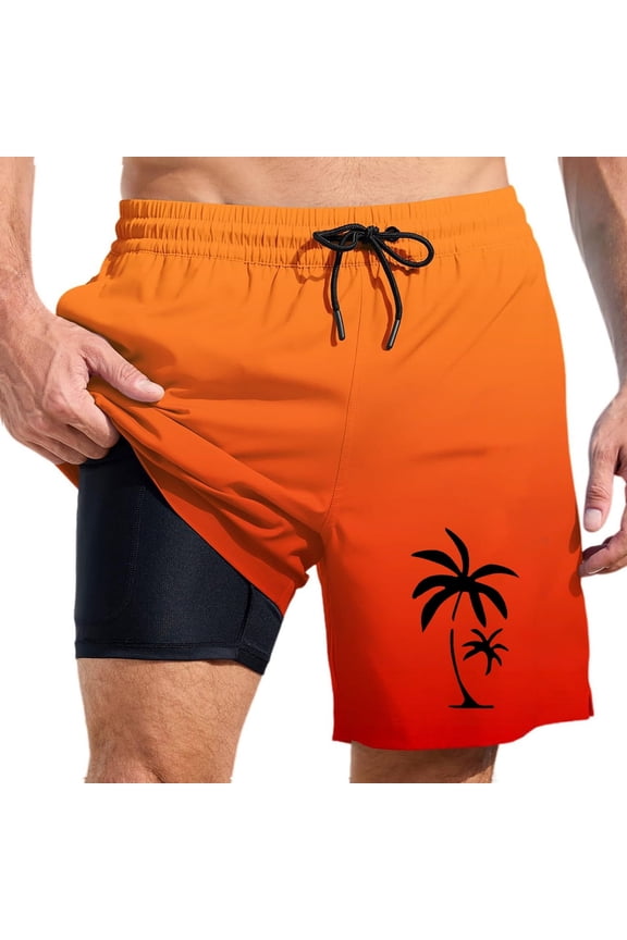 Mens Swim Trunks 9 Inch High Stretch Board Shorts Lightweight Mens Bathing Suit 9 Inch Inseam Men Swim Trunks Summer Beach Comfy Swimwear