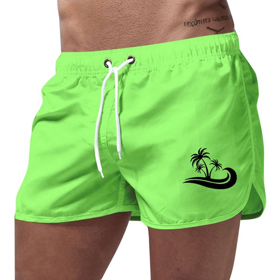 Kcolen Mens Swim Trunks Drawstring Board Shorts Light Upf Swimwear Mens Swim Trunks Summer Beach Oversized Men Swim Brief