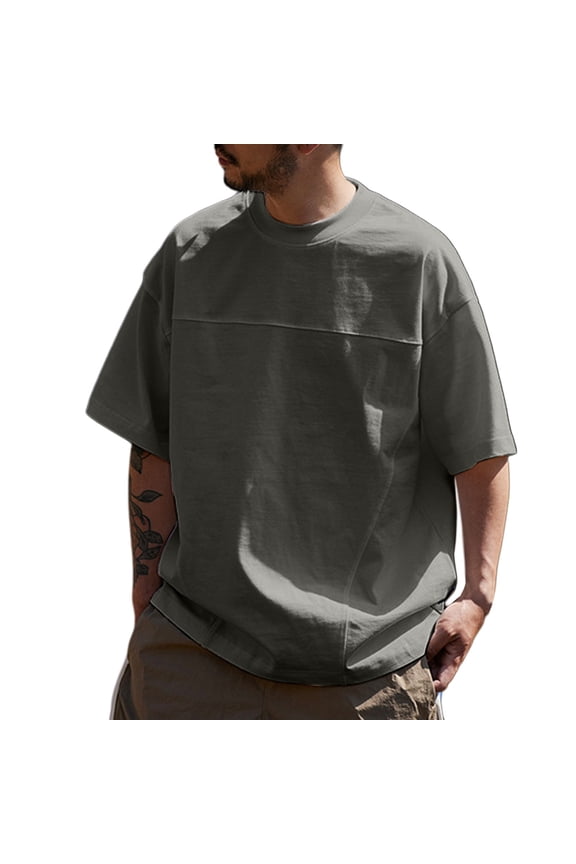 Mens T Shirts Casual Stylish Men's Fashion Star Graphic Casual Short Sleeve T-Shirt for Everyday Comfortable Wear