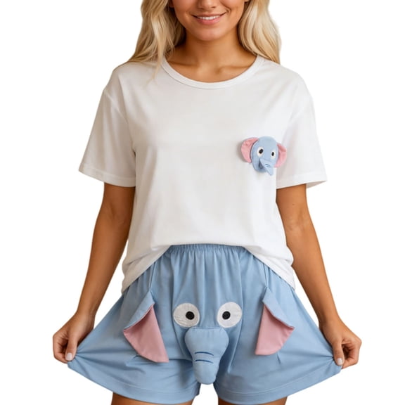 Kcolen Satin Pajamas for Women Valentine Jammies Short Sleeve Button Down Pajamas Women Cute Silky Pj Sets Valentines Day Gifts for Her,Light Blue L