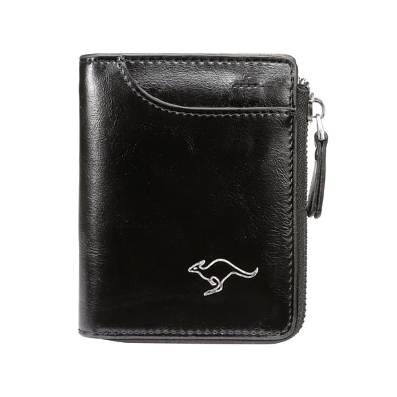 Kcolen Slim RFID Blocking Bifold Wallet for Men With Secure Zipper Closure And Multiple Card Slots for Daily Business Use