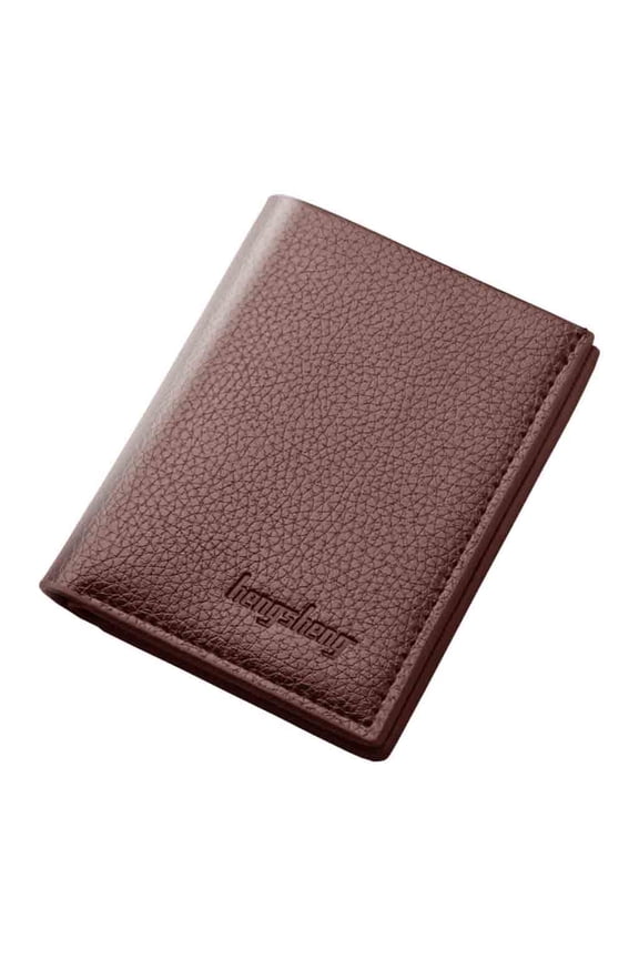 Slim Vertical Card Holder Purse for Men Compact Banknote Wallet Minimalist Design