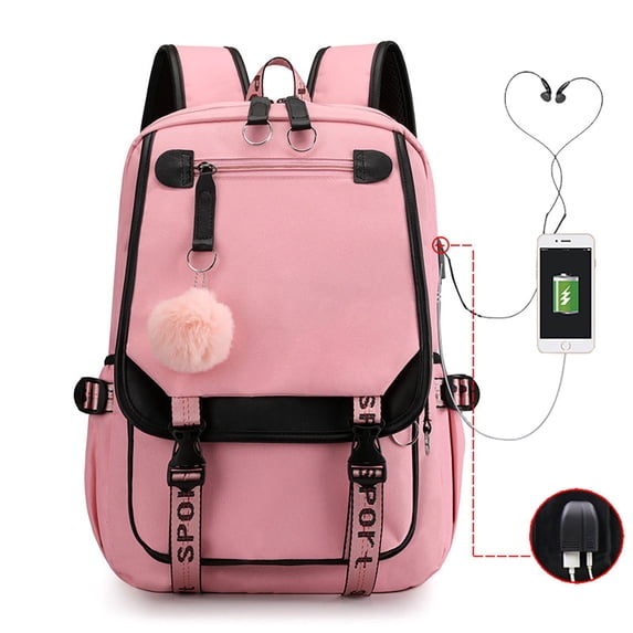 Kcolen Small Hiking Backpack Large Capacity School Backpack for With USB Charging Port Sport Leisure Daypack for Ages 10 To 18