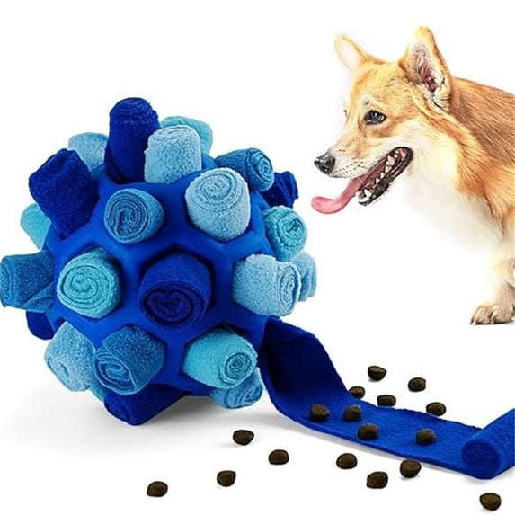Kcolen Snuffle Ball for Dog Toys, Mental Stimulation Chew Toy for Dogs & Cats, Licking Mat Treat Dispensing Ball with Hollow Design, Slow Feeder for Fast Eaters