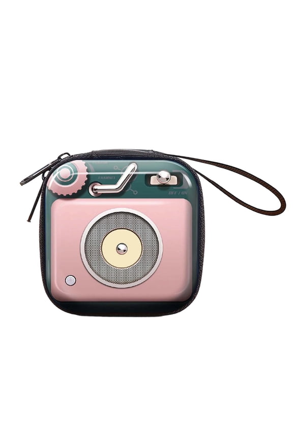 Square Toy Cartoon Zipper Purse Electrical Wallet for Daily Use Holder
