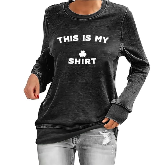 Kcolen St Patricks Day Shirt Women Shamrock St Patricks Day T Shirts Women Plus Size Cotton Long Sleeve Tops Woman Womens' Tees Short Sleeve,Green