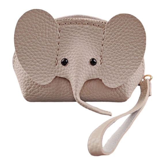 Kcolen Stylish Elephant Keychain Purse for Women Compact Card Holder And Zipper Wallet for Daily