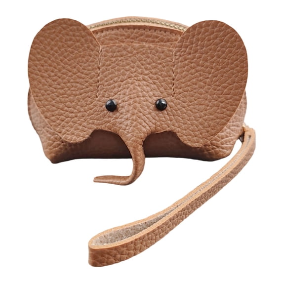 Kcolen Stylish Elephant Keychain Purse for Women Compact Card Holder And Zipper Wallet for Daily