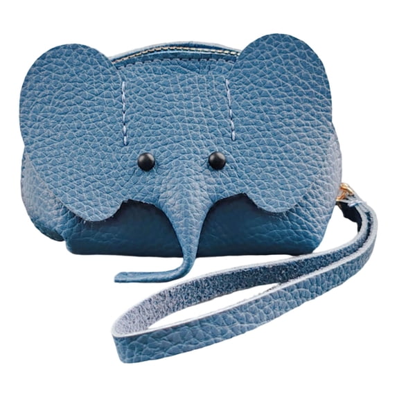 Kcolen Stylish Elephant Keychain Purse for Women Compact Card Holder And Zipper Wallet for Daily